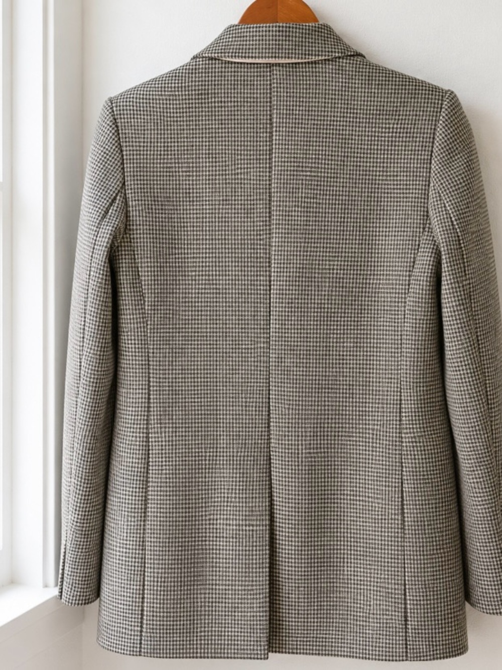 Wilfred Houndstooth Double-Breasted Margaux Blazer Jacket - Picture 2 of 7